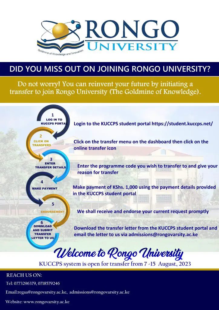 How to Access the Rongo University Student Portal